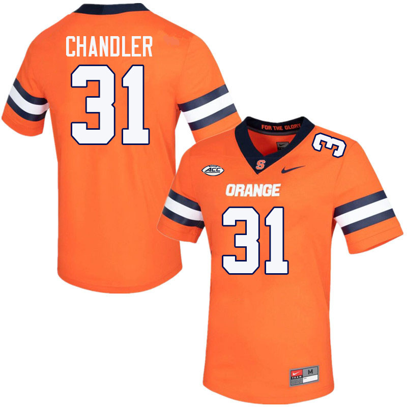 Men-Youth #31 Tyler Chandler Syracuse Orange 2023 College Football Jerseys Stitched Sale-Orange